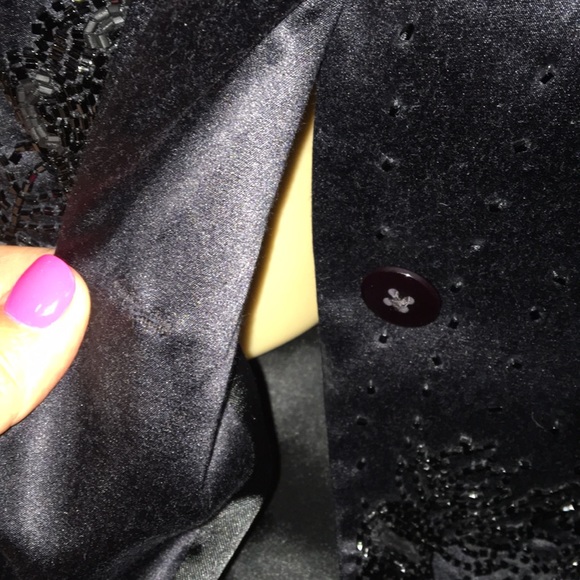 Arden B luxe beaded silk blend evening jacket WOW - Picture 8 of 10